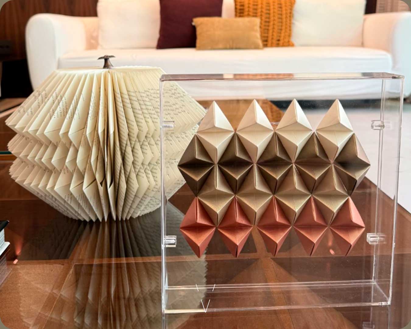 Quadros Acrilicos Origami Diamantes - Vinco Studio Quadros Acrilicos Origami Diamantes - Vinco Studio