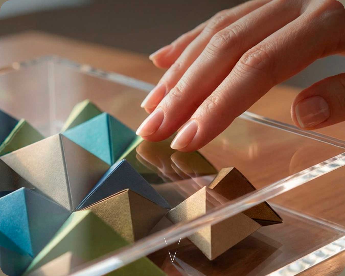 Quadros Acrilicos Origami Diamantes - Vinco Studio Quadros Acrilicos Origami Diamantes - Vinco Studio