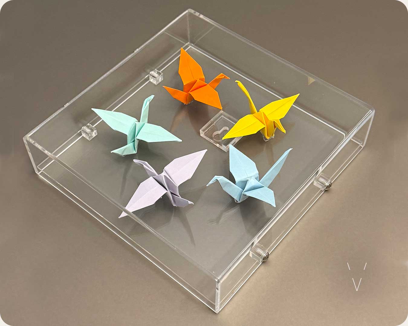 Quadros Acrilicos Origami - Quadros Origami com Moldura de Acrílico - Vinco Studio Quadros Acrilicos Origami - Quadros Origami com Moldura de Acrílico - Vinco Studio