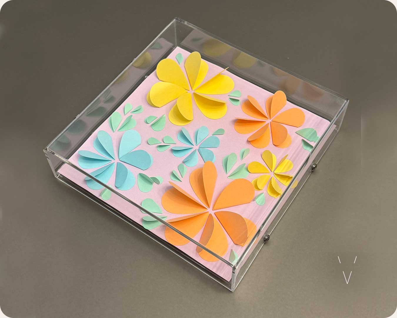 Quadros Acrilicos Origami - Quadros Origami com Moldura de Acrílico - Vinco Studio Quadros Acrilicos Origami - Quadros Origami com Moldura de Acrílico - Vinco Studio