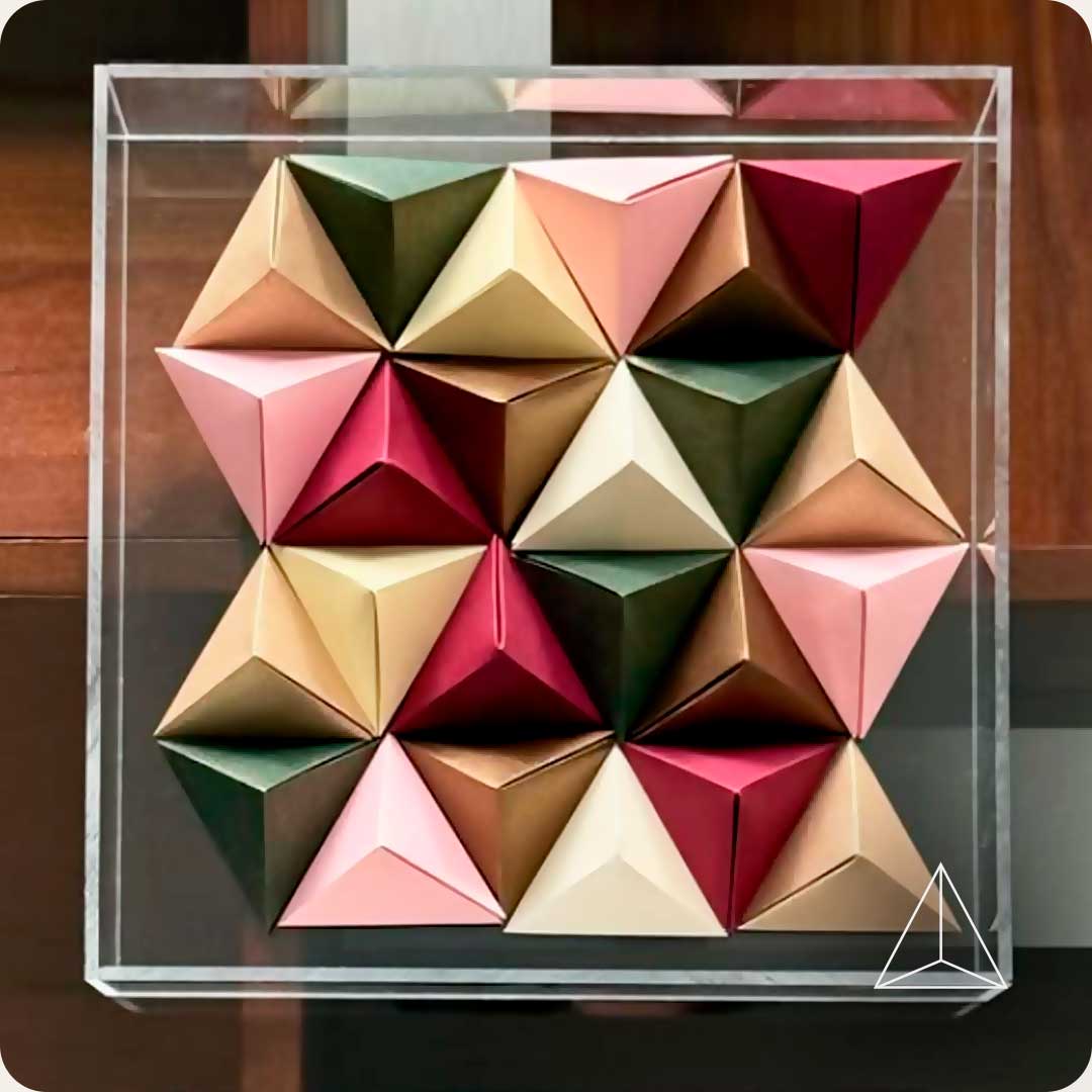 Quadros Acrilicos Origami Prismas - Vinco Studio Quadros Acrilicos Origami Prismas - Vinco Studio