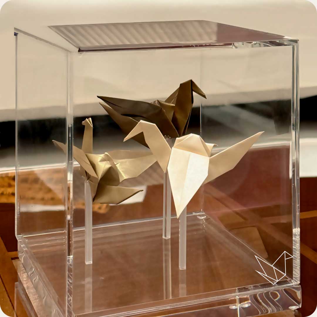 Quadros Acrilicos Origami Tsuru - Vinco Studio Quadros Acrilicos Origami Tsuru - Vinco Studio